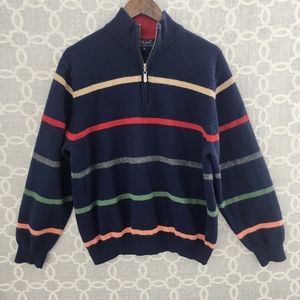 Bobby Jones Navy Striped Sweater